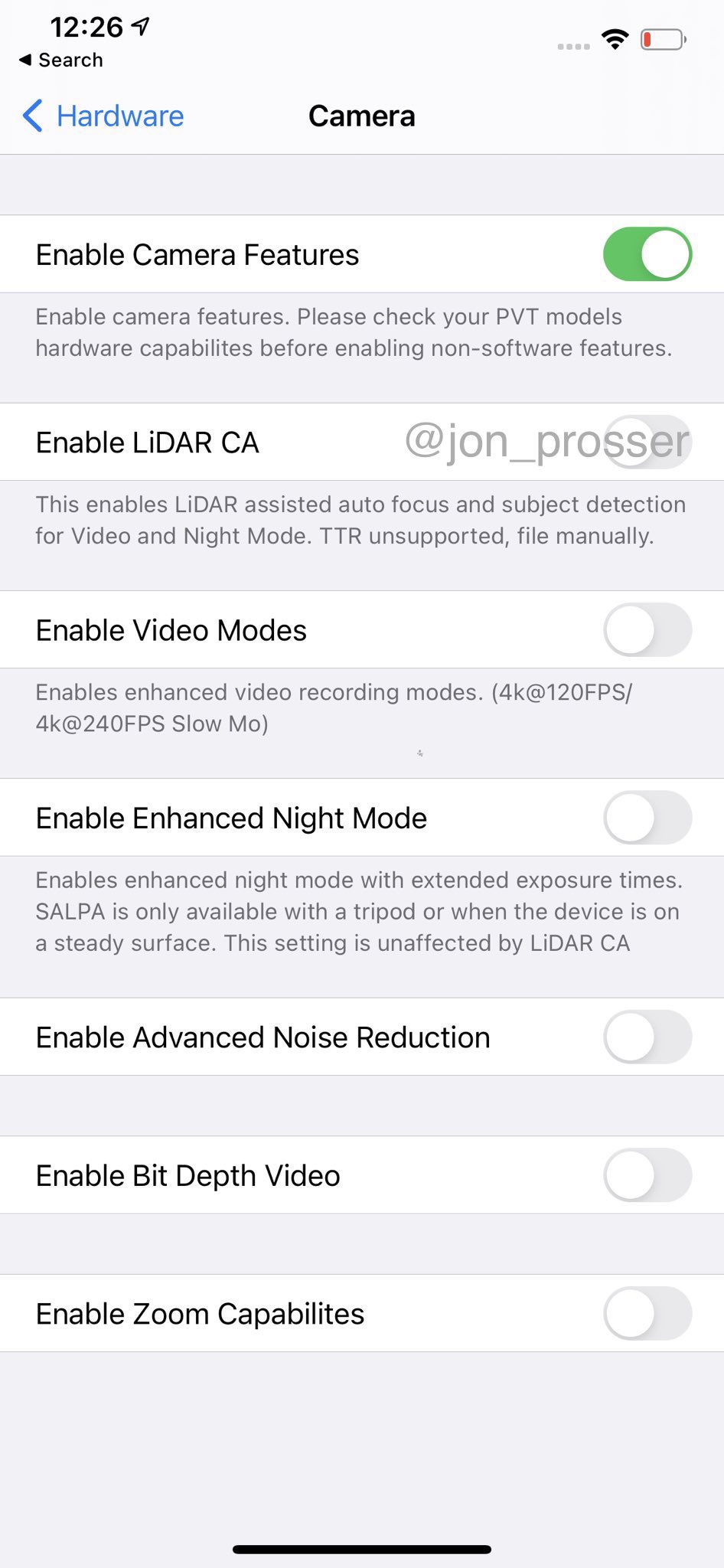 iPhone 12 Pro Max 设置截图曝光：支持 120Hz 高刷、激光雷达
