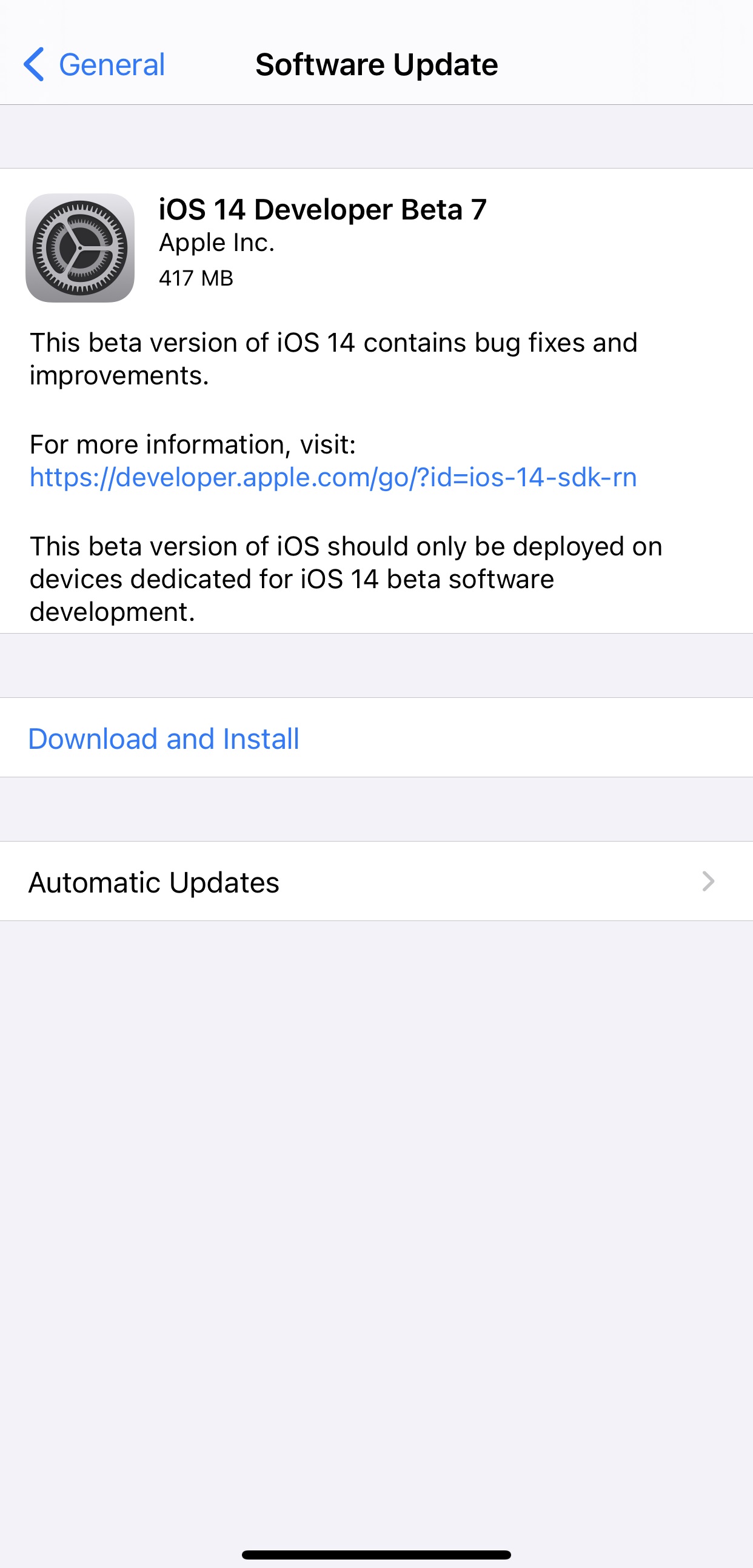 Apple 发布 iOS 14 开发者预览版 beta 7，修复 AirPods 弹窗显示错误