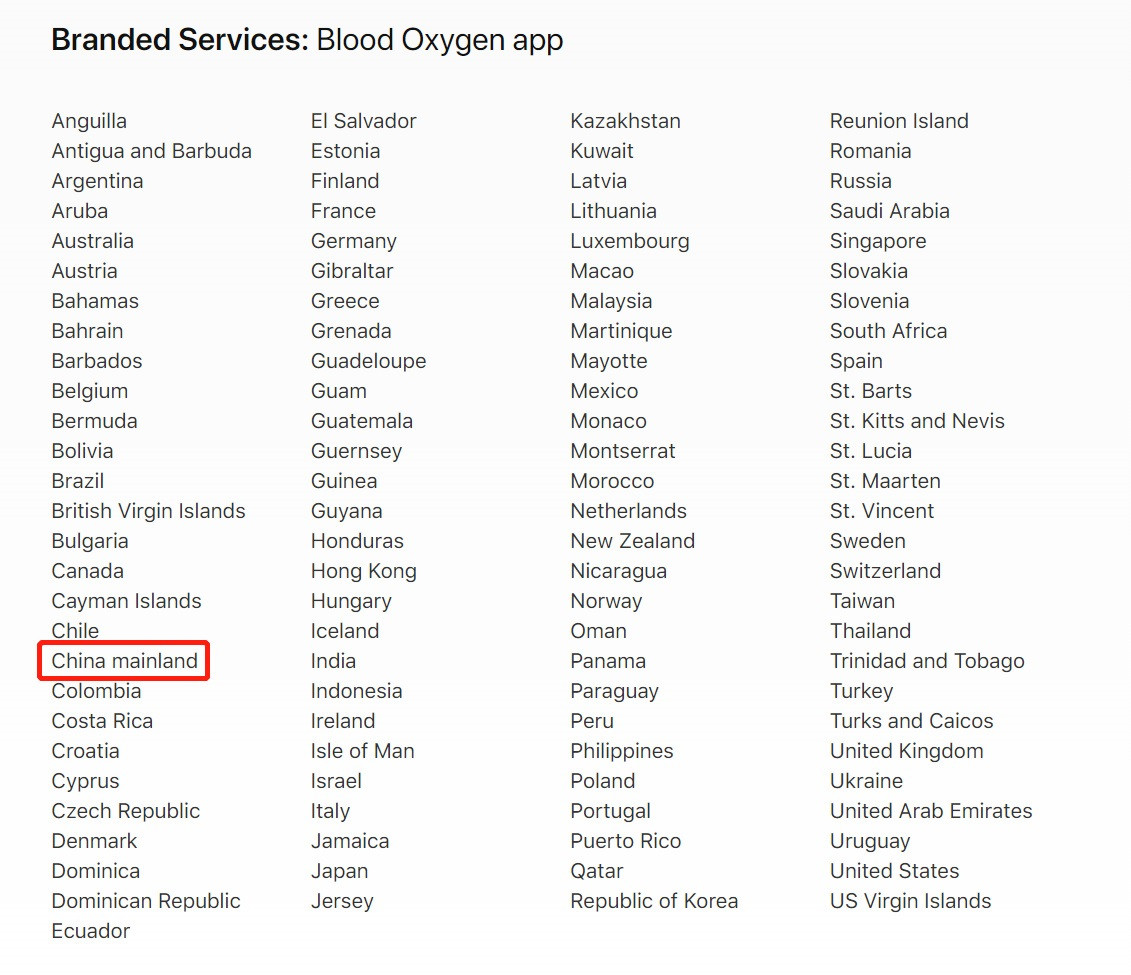 苹果 Apple Watch Series 6 国行也有血氧监测功能