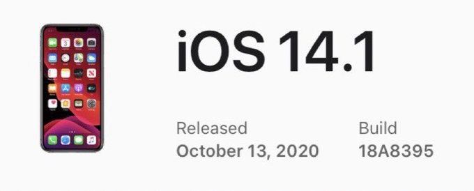 苹果发布 iOS 14.1正式版：iPhone 12/mini/Pro/Max 预计首发搭载