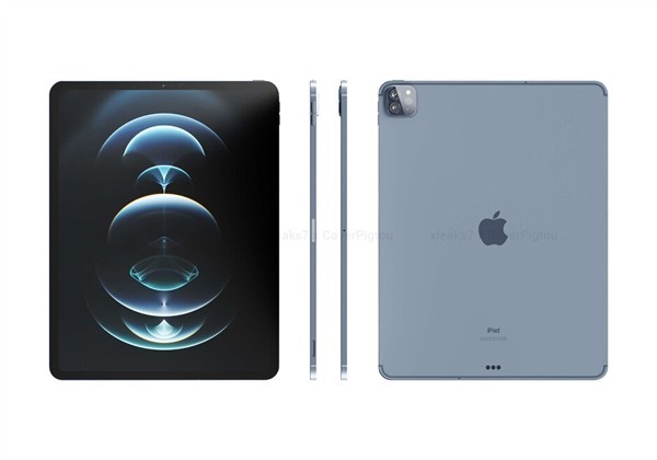 iPad Pro 2021 款全新渲染图曝光：两种尺寸，硬件配置大幅升级