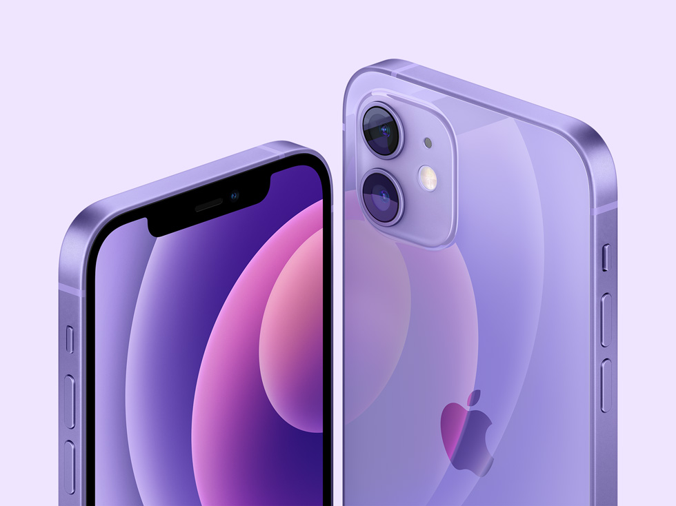 紫色 iPhone 12 搭载 iOS 14.5，支持佩戴口罩时用 Apple Watch 解锁
