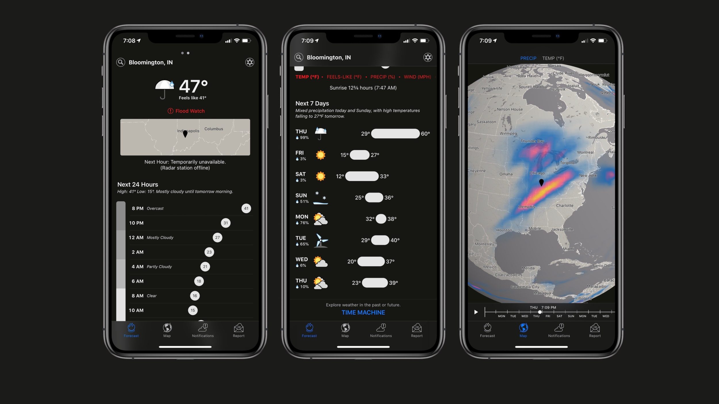 苹果发布 Dark Sky  天气应用更新