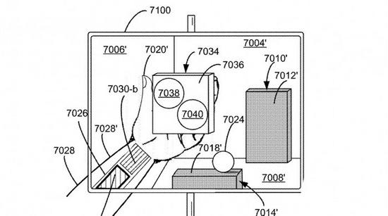 新专利显示苹果眼镜可以将虚拟控制面板放在佩戴者的手中