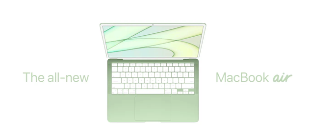 传苹果将在明年推出新 MacBook Air：M2 芯片，多彩机身